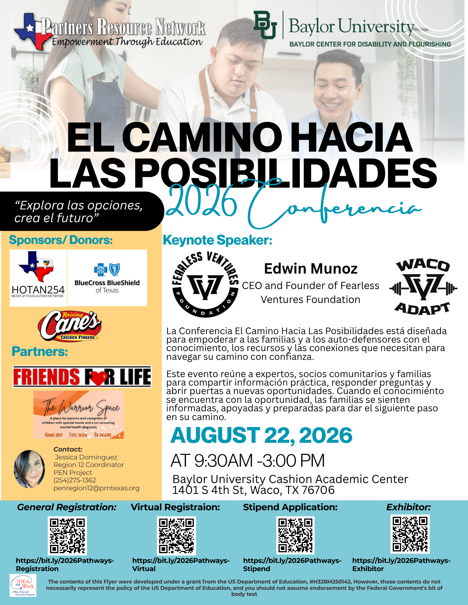 Pathways to Possibilities 2026 Conference Flyer (Spanish)